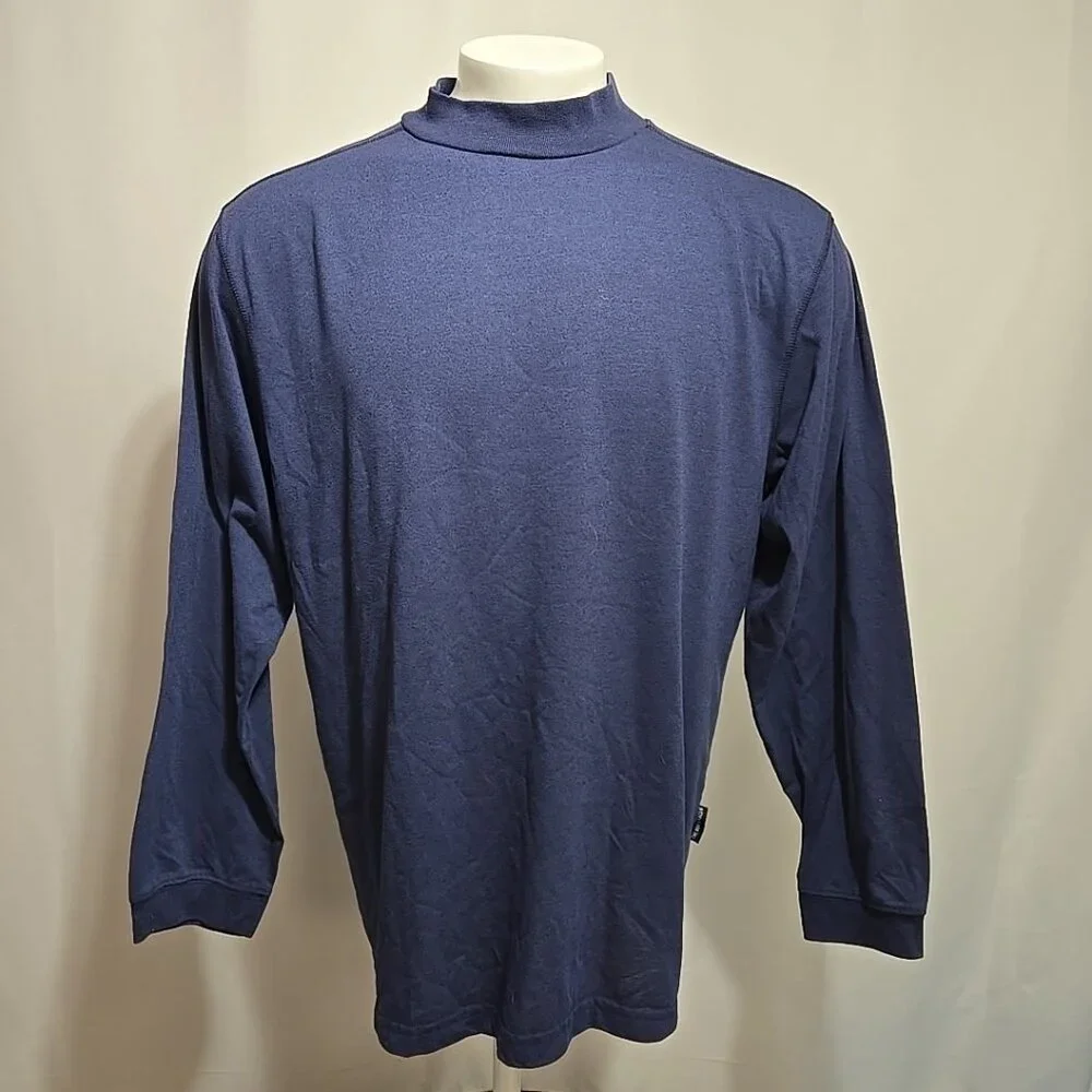 Vintage The North Face Tekware Shirt Mens Size Large Blue Long Sleeve Baselayer